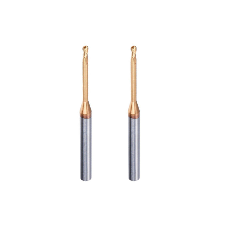 حفرة عميقة ميكرو طحن الرقبة الطويلة ، 0.1mm نصف قطر الزاوية الطاحونات النهائية