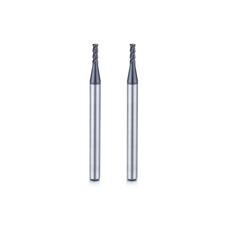طاحونة نهاية الألومنيوم طويلة الرقبة قطر صغير مع نصف قطر الزاوية 0.1mm
